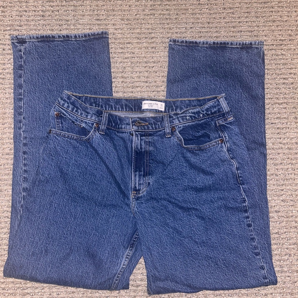 Abercrombie and Fitch Low Rise baggy long jeans